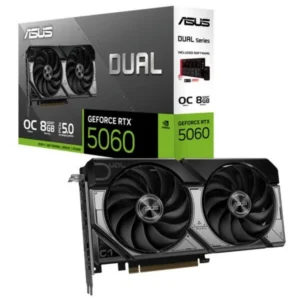 Tarjeta Gráfica ASUS Dual GeForce RTX 5060 OC Edition 8GB GDDR7 Reflex 2 RTX AI DLSS4
